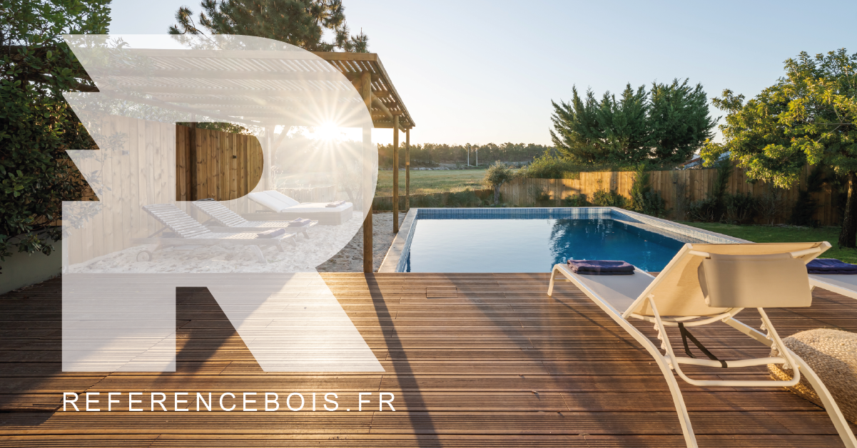 Pergola EUCALYPTUS - 3m x 3m - Aspect bois flotté